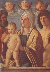 Giovanni Bellini The Virgin and Child Between Peter and Sebastian (mk05)